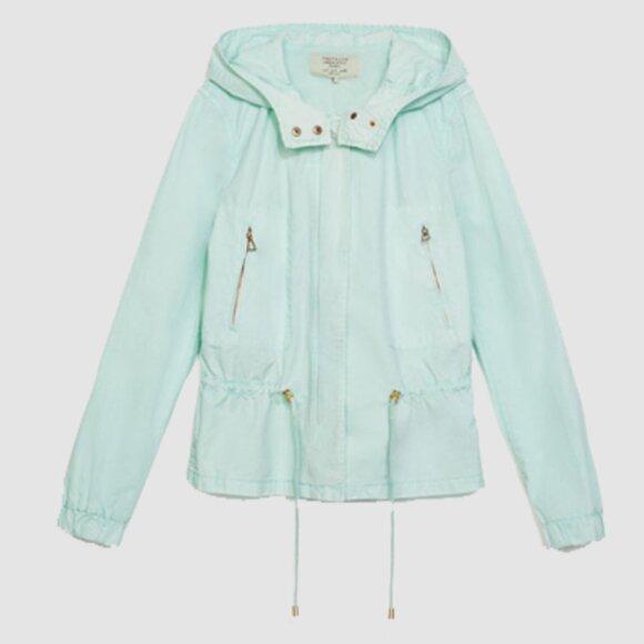 Zara 100% Cotton Hooded Utility Jacket NWOT - Picture 1 of 10